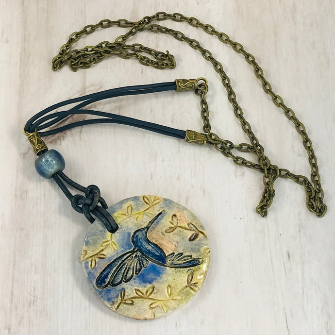 0004-Ceramic Pendant Necklace